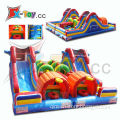 Hot Sell Inflatable Sliding Obstacle 2 in 1